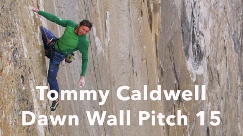 Tommy Caldwell encadenando el largo 15 de ‘The Dawn Wall’