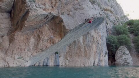 Chris Sharma, psicobloc en Mont-rebei