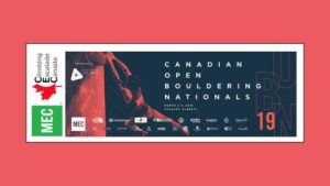 Canadian Open Bouldering Nationals 2019