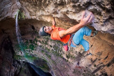 David Lama en la primera ascensión de ‘Avaatara’ 9a