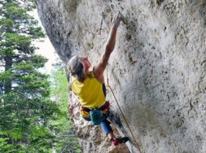 Cameron Hörst en su primer 9a, ‘Moonshine’