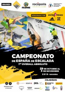 cartel Campeonato de España Escalada 2019