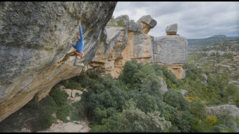 Jakob Schubert encadenando ‘Perfecto Mundo’ 9b+