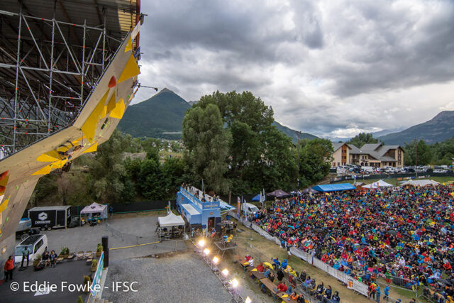 Competición de escalada en Briançon Competición de escalada en Briançon