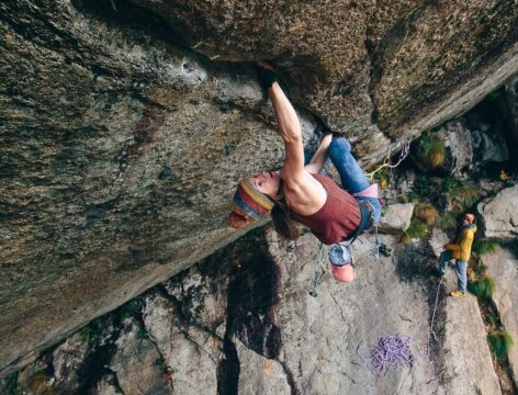 Barbara Zangerl, primera ascensión femenina de la fisura ‘Greenspit’