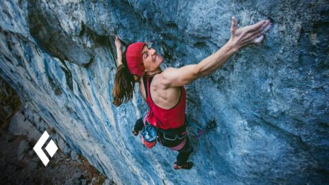 Barbara Zangerl en ‘Sprengstoff’ 9a