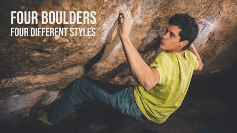 Jesús Muñoz «Chuchi», cuatro problemas de boulder y cuatro estilos