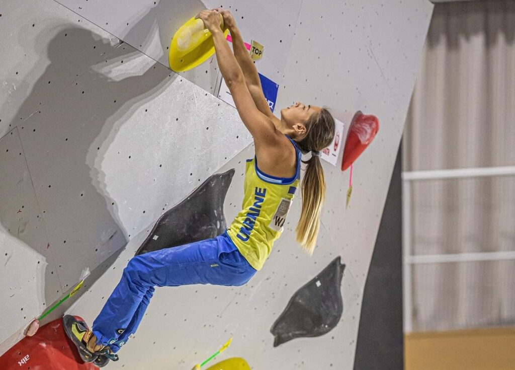 Jenya Kazbekova escaladora de Ucrania