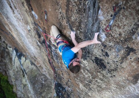 Will Bosi firma la primera ascensión de ‘Free at Last’ 9a+, la vía más dura de Escocia
