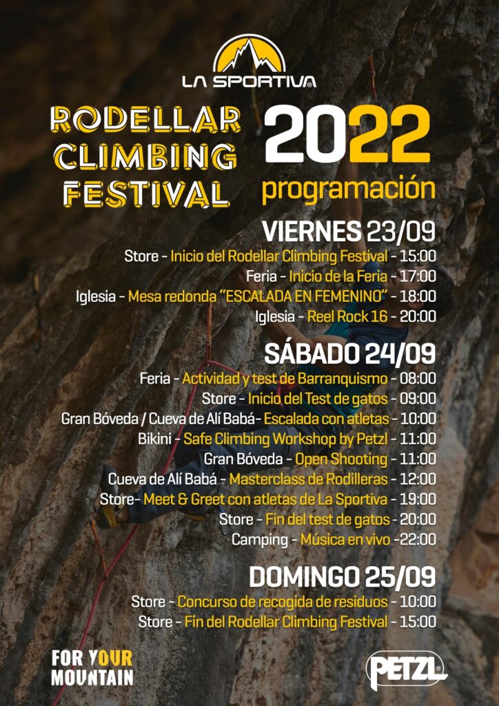 Programa Rodellar Climbing Festival 2022