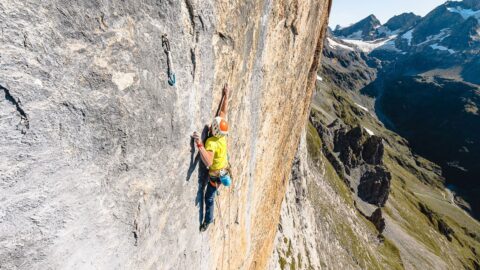 Secuencias de escalada en bruto de Cédric Lachat de la película «Swissway to Heaven»