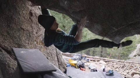 Isabelle Faus en la primera ascensión de ‘Sinawav’ 8B+
