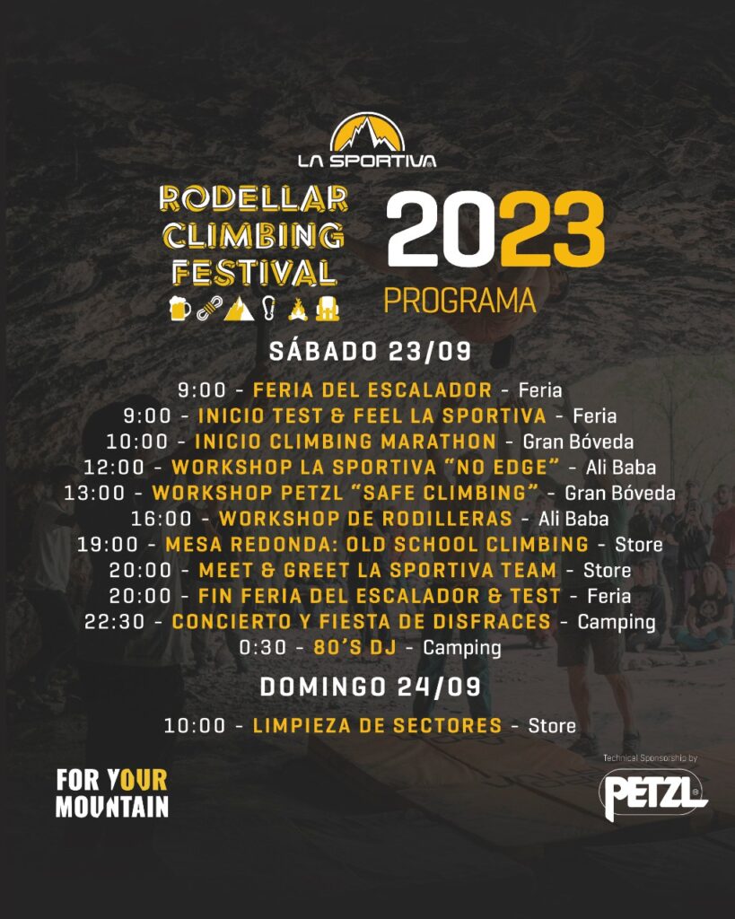 Cartel Rodellar Climbing Festival 2023