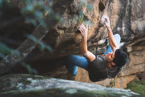 Jesús Muñoz «Chuchi» repite ‘El Elegido’ 8B+/C, en La Pedriza