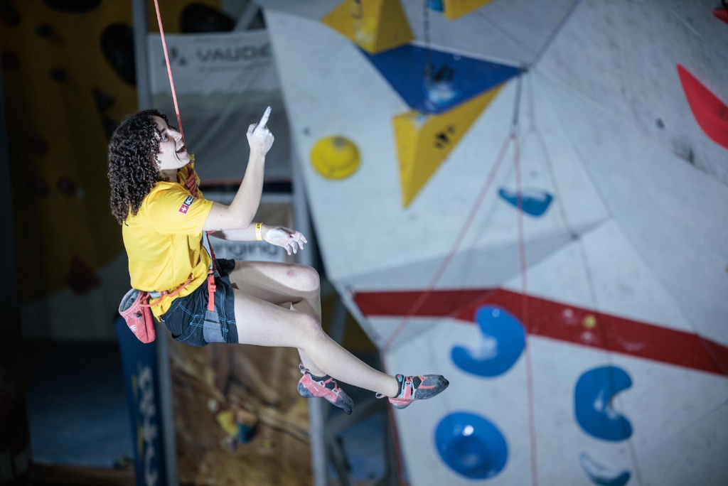 Maria Benach en el Climbat Kombat 2023