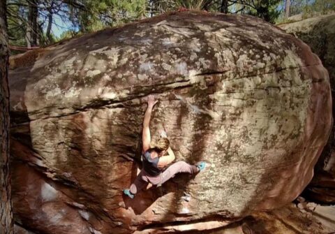 Marine Thevenet repite ‘Juneru’ 8c, en Albarracín