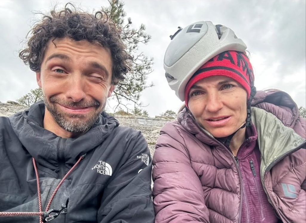 Jacopo Larcher y Barbara Zangerl en El Capitán