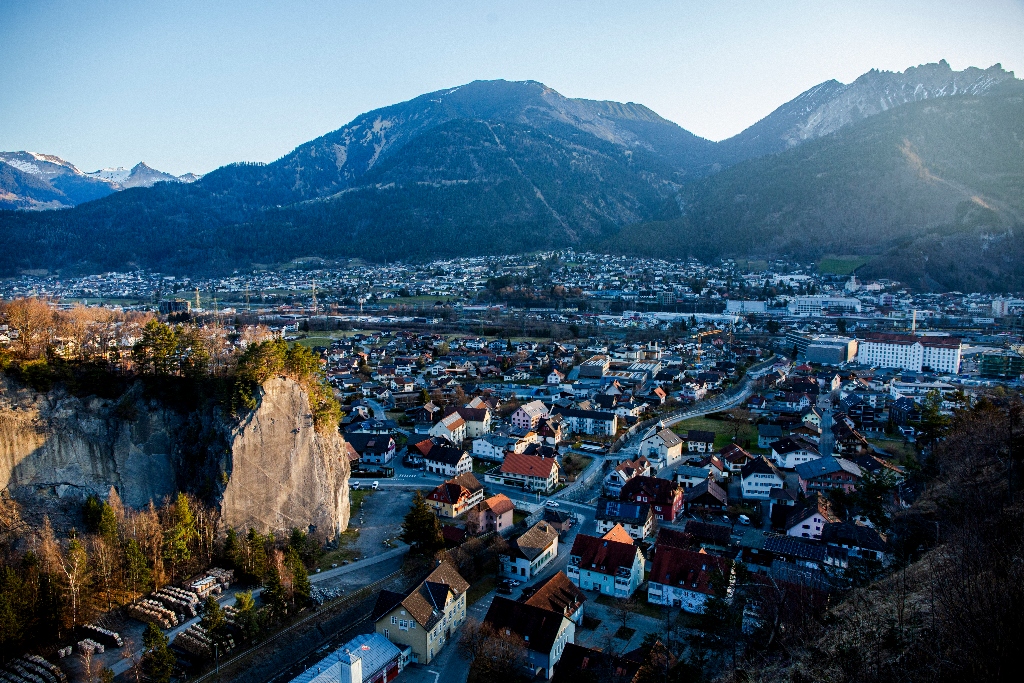 Bürser Platte localidad de Austria