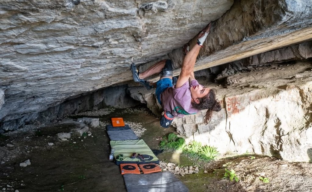 Pietro VIdi escalando L'ombre Du Voyageur
