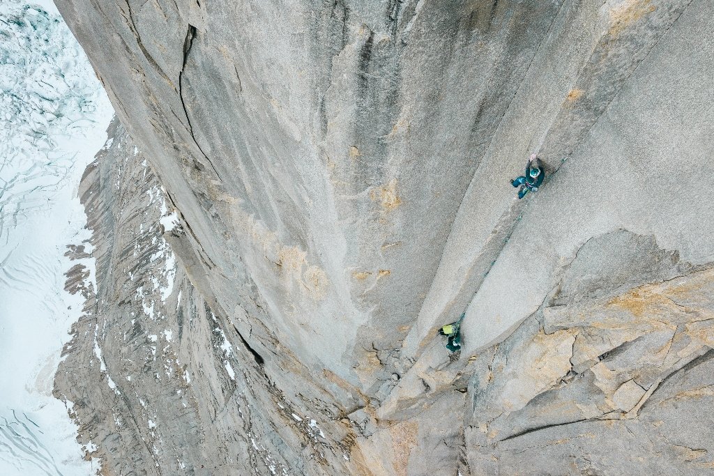 Tommy Caldwell y Siebe Vanhee en la Torres de Paine