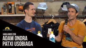 Adam Ondra y Patxi Usobiaga juntos en Barcelona