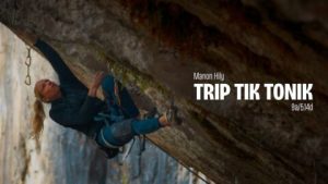 Manon Hily en ‘Trip Tip Tonik’ 9a, en Gorges du Loup