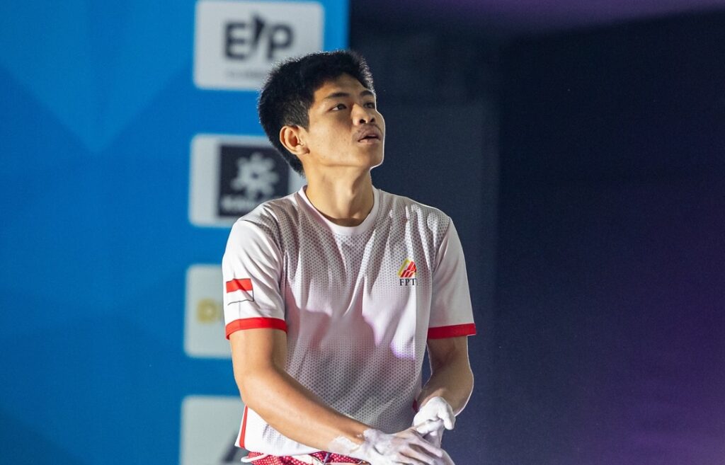 Putra Tri Ramadani escalador de Indonesia