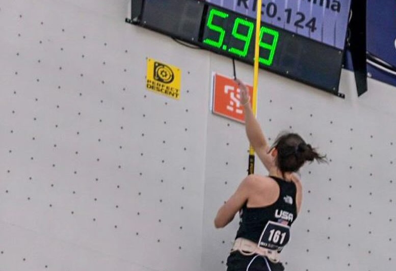 Emma Hunt escaladora de velocidad